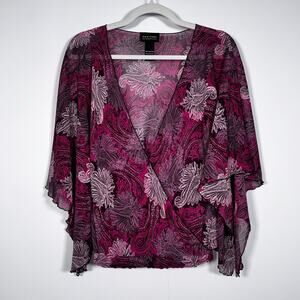 New York & Co. Blouse Size M Y2K Boho Romantic Feminine Festival